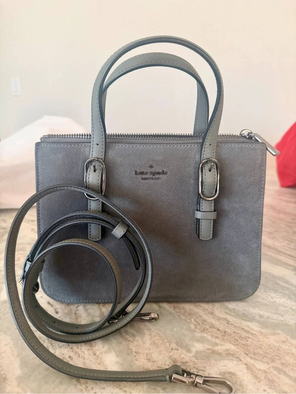 kate spade structured suede